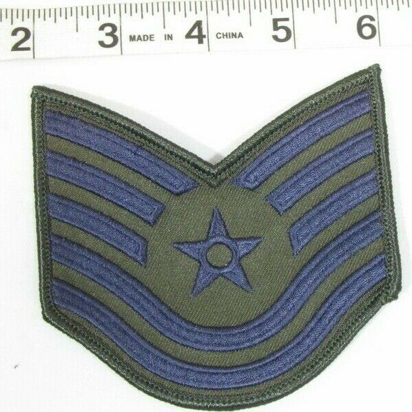 20 New Military USAF Air Force TSgt E6 Uniform Large Subdued Chevron ...