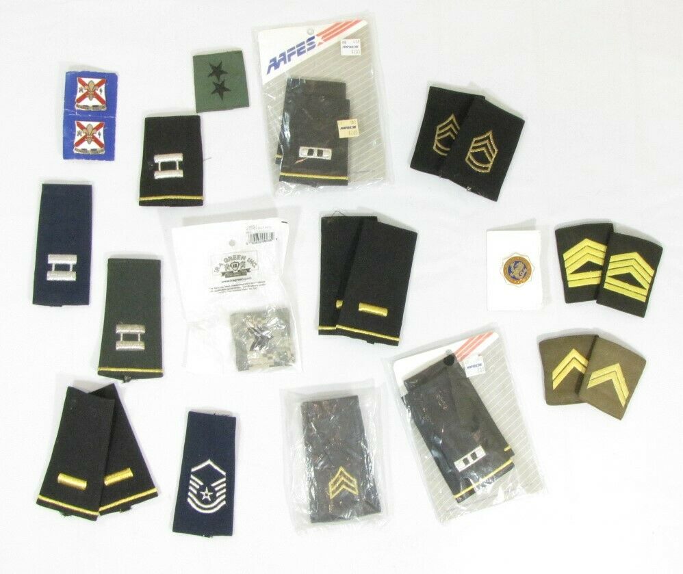 Lot 26 Army & Air Force Military Uniform Patches Ranks Unit Insignia ...