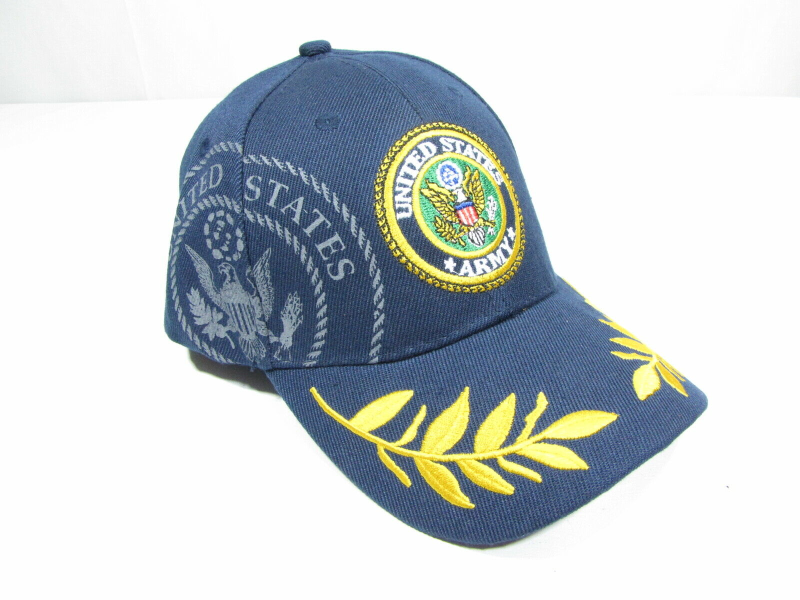 New Military US Army Dark Blue Leaf Baseball Ball Cap Adjustable - GI ...