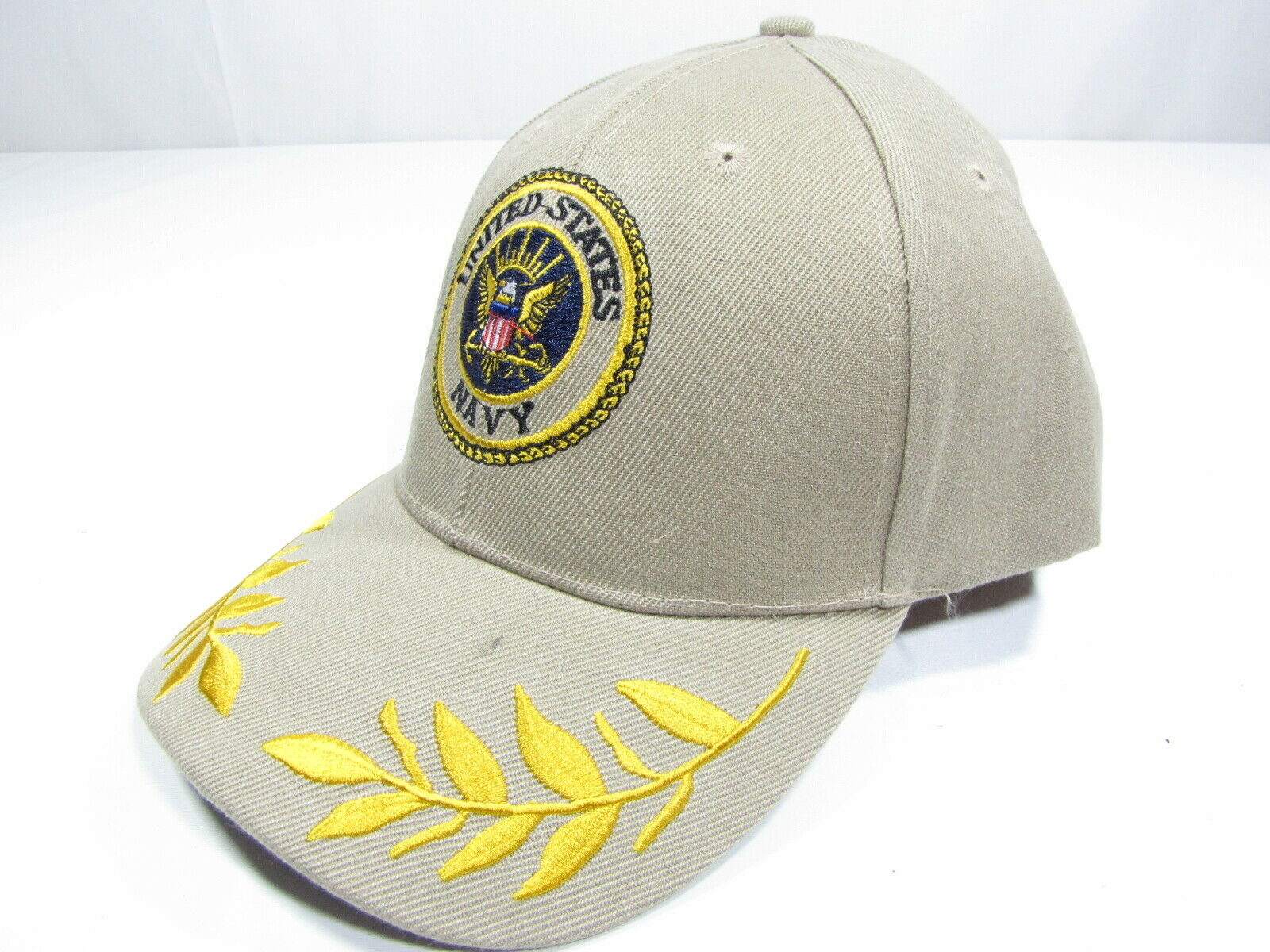 New Military USN US Navy Tan Leaf Baseball Ball Cap Adjustable - GI Joe ...