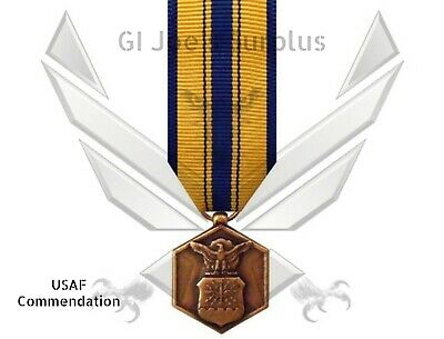 NEW US Military Air Force USAF Commendation Mini Miniature Medal ...